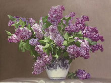 Картина по номерам 40х50 Бузин Сирень 25 цветов №2