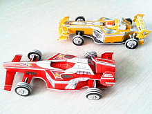 3D пазлы из пенокартона СУПЕРГОНОЧНЫЙ АВТОМОБИЛЬ 2 в 1 64 детали