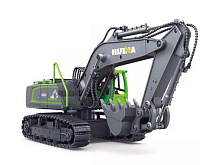 Радиоуправляемый экскаватор HUI NA TOYS, серый 24G 9CH 118 RTR