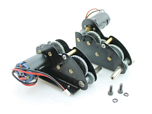Редуктора Taigen цинковые, 4в1, 18kRPM, для танков Tiger 1 plastic, Panther A с моторами380