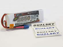 Аккумулятор Dualsky GTS LiPo 2650мАh 111V 45C6C