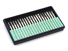 Боры алмазные, набор 20 шт, шт