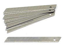Набор лезвий к ножу выдвижному, 0,6 х 85 х 9 мм, 10 штуп, шт