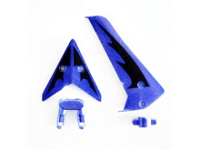 Хвостовое оперение синее для вертолета Syma S107G