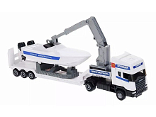 Машина Autotime SCANIA полиция, с катером 148