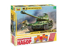 Сборная модель ZVEZDA Советский тяжёлый танк ИС2, подарочный набор, 135