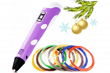 Новогодний набор 3Д Ручка Spider Pen PLUS, цвет Фиолетовый