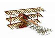 Сборная деревянная модель самолета Artesania Latina FOKKER DRI 1918 RED BARON, 116