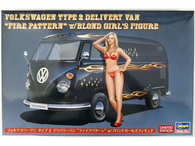 Hasegawa SP362 52162 1/24 Ölçek, Volkswagen Type 2 Delivery Van Plastik