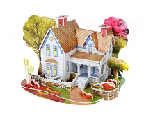 3D пазл из пенокартона РОМАНТИЧЕСКИЙ ДОМ 32 детали