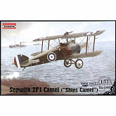 Сборная модель  Sopwith 2F1 Camel Британский истребитель RODEN