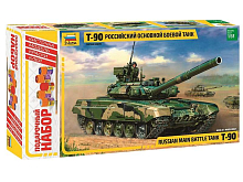 Сборная модель ZVEZDA Российский основной боевой танк Т90, подарочный набор, 135