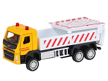 Машина АВТОПАНОРАМА VOLVO FM Дорожные службы, желтый, 172, инерция, вк 17,5136,5 см