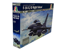Сборная модель ITALERI 0188ИТ Самолет F16 CD Night Falcon, 172