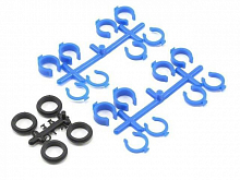 Проставки для настройки амортизаторов Quick Adjust Spring Clips Assoc синие RPM70225