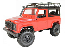 Радиоуправляемая автомодель MN MODEL джип Land Rover Defender красный 4WD 24G 112 RTR