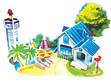 3D пазл из пенокарт РОМАНТИЧЕСКИЙ ПЛЯЖ МИНИ СЕРИЯ 33 детали