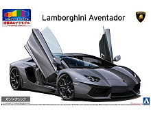 Сборная модель AOSHIMA Lamborghini Aventador Gun metallic 11, 124