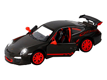 Машина АВТОПАНОРАМА Porsche 911 GT3 Cup, 132, темносерый, свет, звук, вк 17,513,59 см