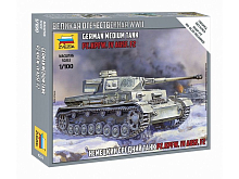 Сборная модель ZVEZDA Немецкий танк ТIV F2, 1100