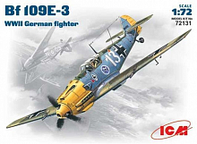 Сборная модель Самолет Мессершмидт Bf109E3 172