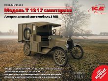 Сборная модель ICM Model T 1917 санитарная, Американский автомобиль І МВ, 135