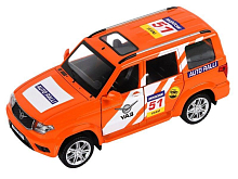 Машина АВТОПАНОРАМА УАЗ PATRIOT RALLY, 126, свет, звук, инерция, вк 24,512,510,5 см