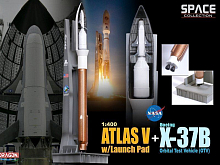 Сборная модель Космический аппарат ATLAS V ROCKET wLAUNCH PAD 1400