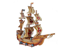 3D пазлы из пенокартона ПИРАТСКИЙ КОРАБЛЬ 79 деталей