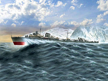 Сборная модель Корабль эсминец  Разумный , Проект 7 1200