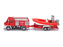 Модель пожарной машины Siku 1636 с катером, 187