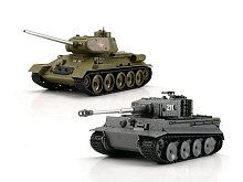 Радиоуправляемый танковый бой Torro Т3485 и Tiger 1 130, RTR