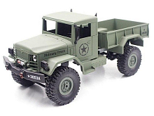 Радиоуправляемая автомодель Heng Long военный грузовик зеленый 116акб 24G RTR