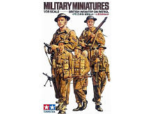Склеиваемая модель Tamiya 135 Англ пехота 5 фигур в P37 форме с оружием, в дозоре