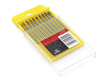 Набор боров, металл HSS, шар, цилиндр, размер 1,8 2,2 2,6 3,0 3,4 мм, 10 штуп, шт