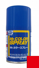 Краска акрил для пластика в аэрозольных баллончиках тм MRHOBBY 100мл CLEAR RED, шт