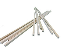 Деревянные рейки 3х3 мм, длина 300 мм, липа, 10 шт
