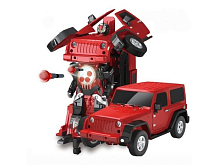 Радиоуправляемый трансформер MZ Jeep Rubicon Red 2329PF 114 акб и зу