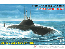 Сборная модель Подводная лодка К123 Альфа 1400