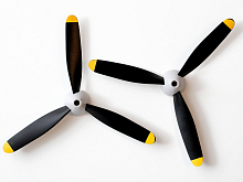 Трёхлопастной пропеллер в сборе для самолета Volantex RC Zero 400, 2 комплекта