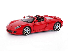 Машина АВТОПАНОРАМА Porsche Carrera GT, красный, 124, свет, звук, вк 24,512,510,5 см