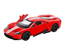 Машина АВТОПАНОРАМА Ford GT, красный, 140, инерция, откр двери, вк 17,512,56,5 см