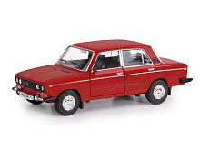 Машина АВТОПАНОРАМА ВАЗ 2106, 122, красный, инерция, вк 24,512,510,5 см