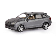 Машина АВТОПАНОРАМА Porsche Cayenne S, серый, 124, свет, звук, вк 24,512,510,5 см