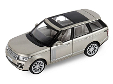 Машина АВТОПАНОРАМА 2013 Range Rover, золотой, 134, свет, звук, инерция, вк 17,513,59 см