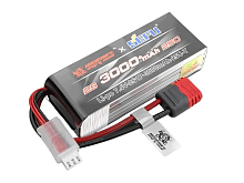 Аккумулятор LiPo 3000mAh, 7,4V, 25C, T‐plug для автомодели MJX 14301