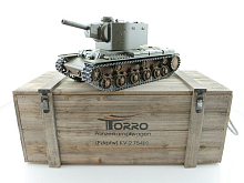 Радиоуправляемый танк Torro КВ2 116 СССР, зеленый, ИКпушка V30 24G RTR