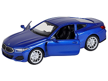 Машина АВТОПАНОРАМА BMW M850i Coupé, 144, синий, инерция, откр двери, вк 17,512,56,5 см