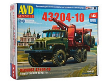 Сборная модель AVD Лесовоз с прицепомроспуском 4320410, 143