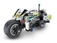 Конструктор Qihui Mechanical Master Полицейский мотоцикл совместим с QH5805, инерц 193 детали